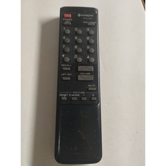 OEM Hitachi CLU-241 TV Remote Control - Tested & Works - Picture 1 of 3